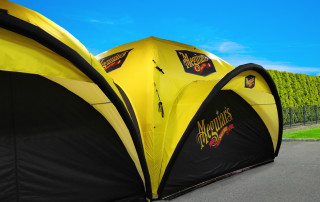 Meguiars's, manufacturers of manufacturers of exceptional car cleaning and polishing products choose Axion Square Inflatable Event Tents