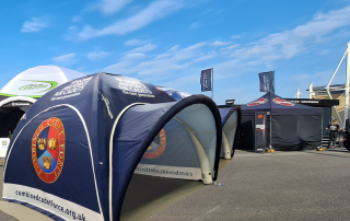 Recruitment event Tents for the RAF Cadets